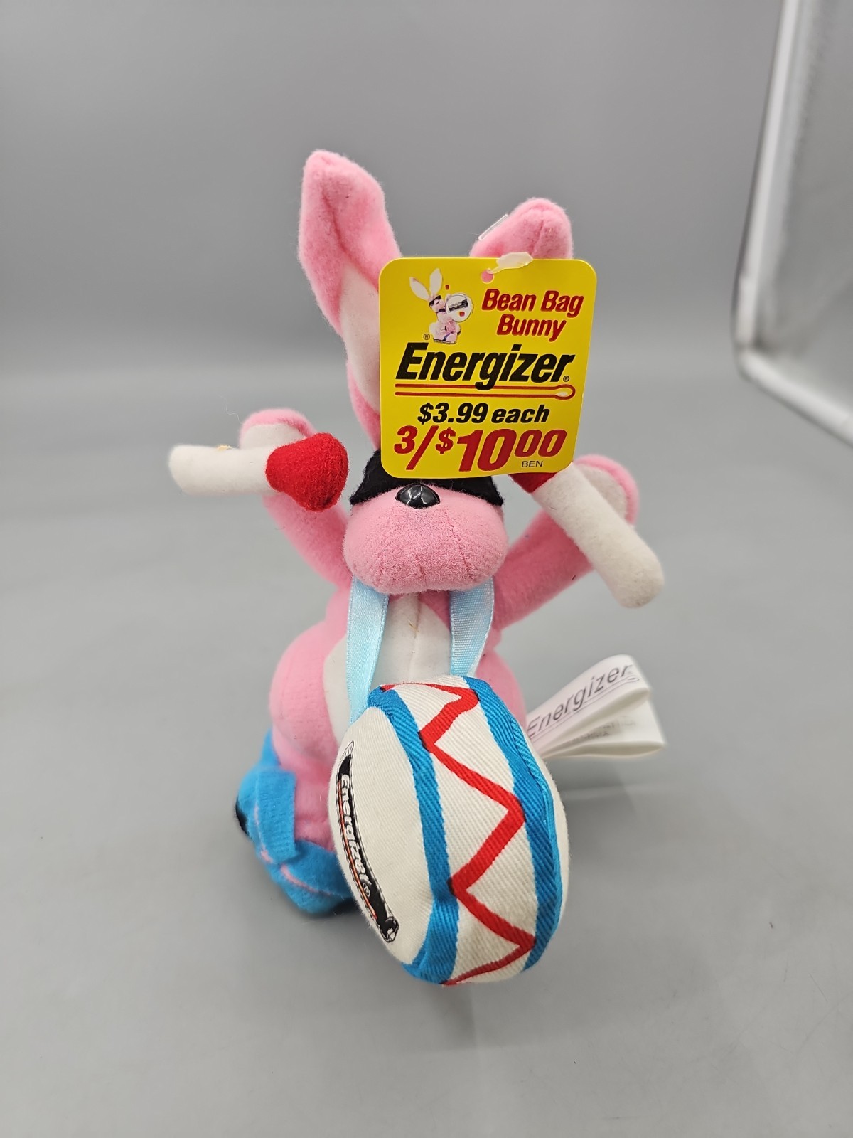 1997 ENERGIZER BUNNY Stuffed 7″ Plush Toy Bean Bag