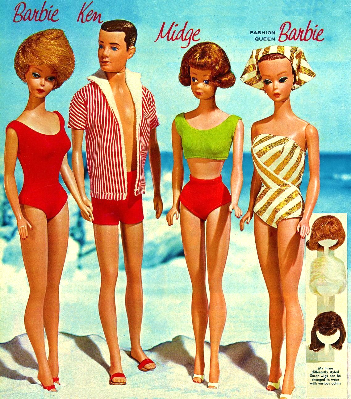 Vintage Mattel Toys Barbie Reproduction Print Advertising 17×12