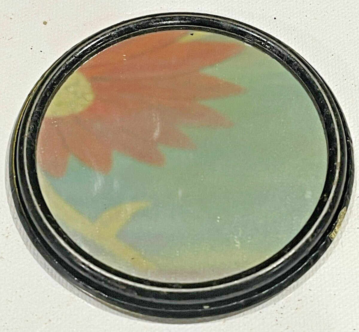 2135I – Vintage 3 1/4″ Maryland Casualty Co Celluloid Advertisi0ng Mirror!