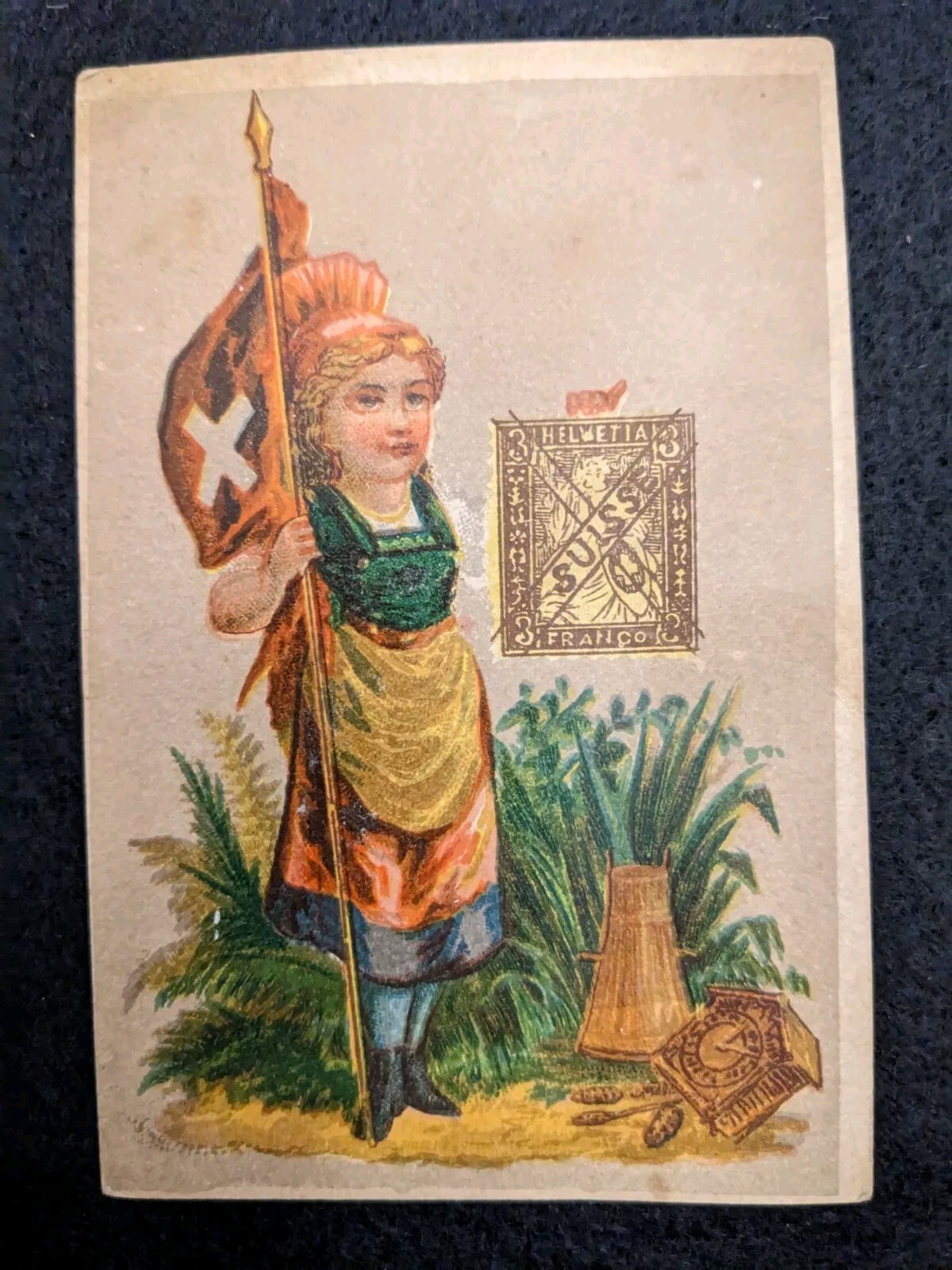 Great Atlantic Pacific Tea Co 1880 Victorian Trade Card Rochester NY Switzerland