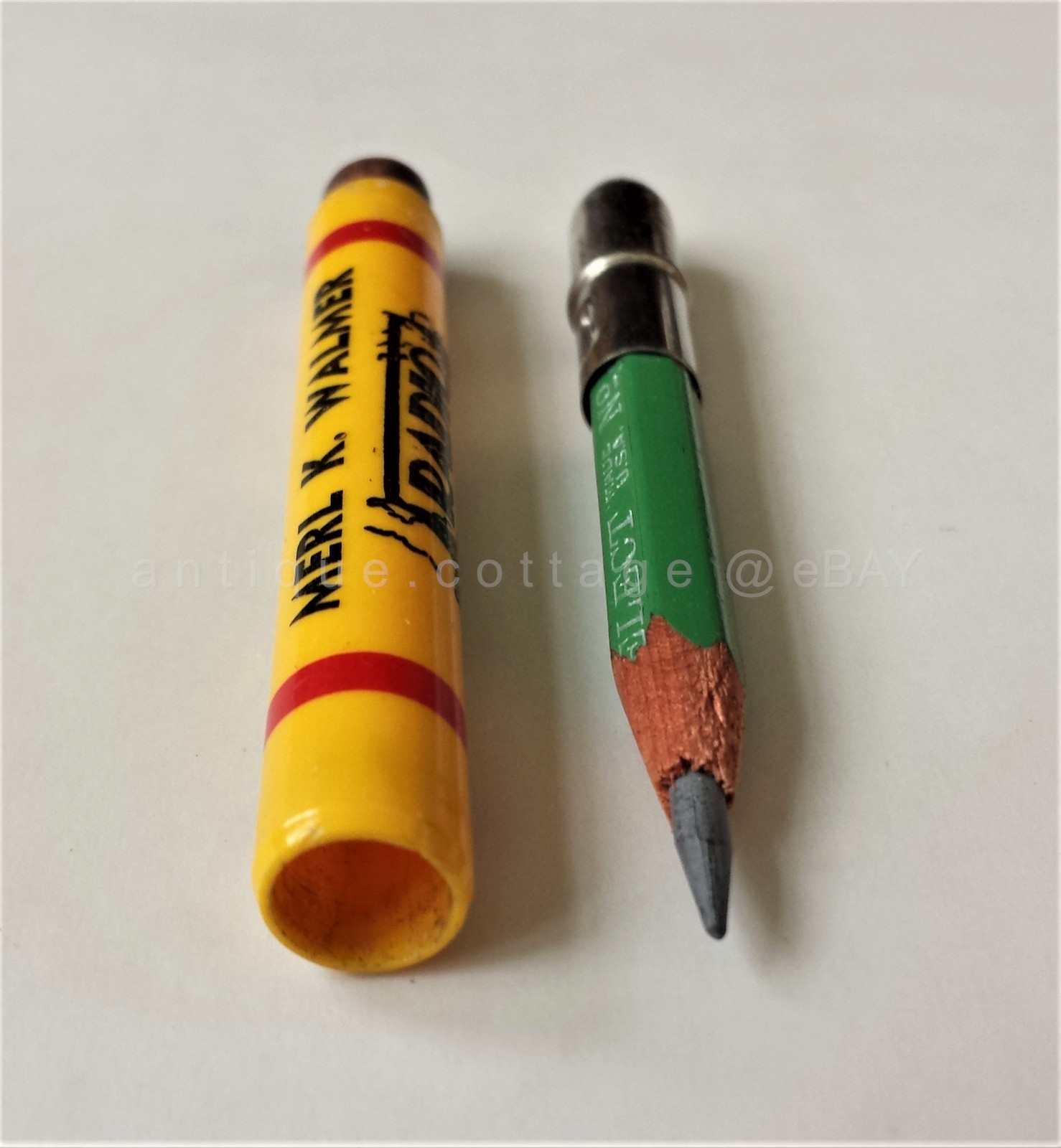 antique MERL K WALMER BULLET PENCIL ADVERTISING high spire pa RADIO and ELECTRIC