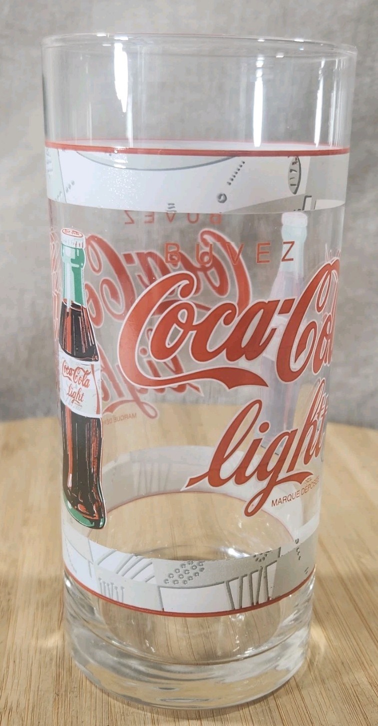 Coca-Cola Collectible Glass Drink Coca-Cola Light Ht: 13.5 Cm Dia: 6.7 Cm