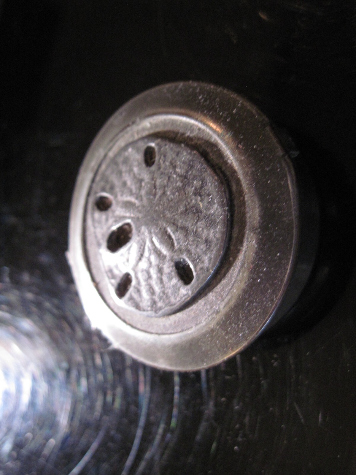 vintage pewter sand dollar trinket box