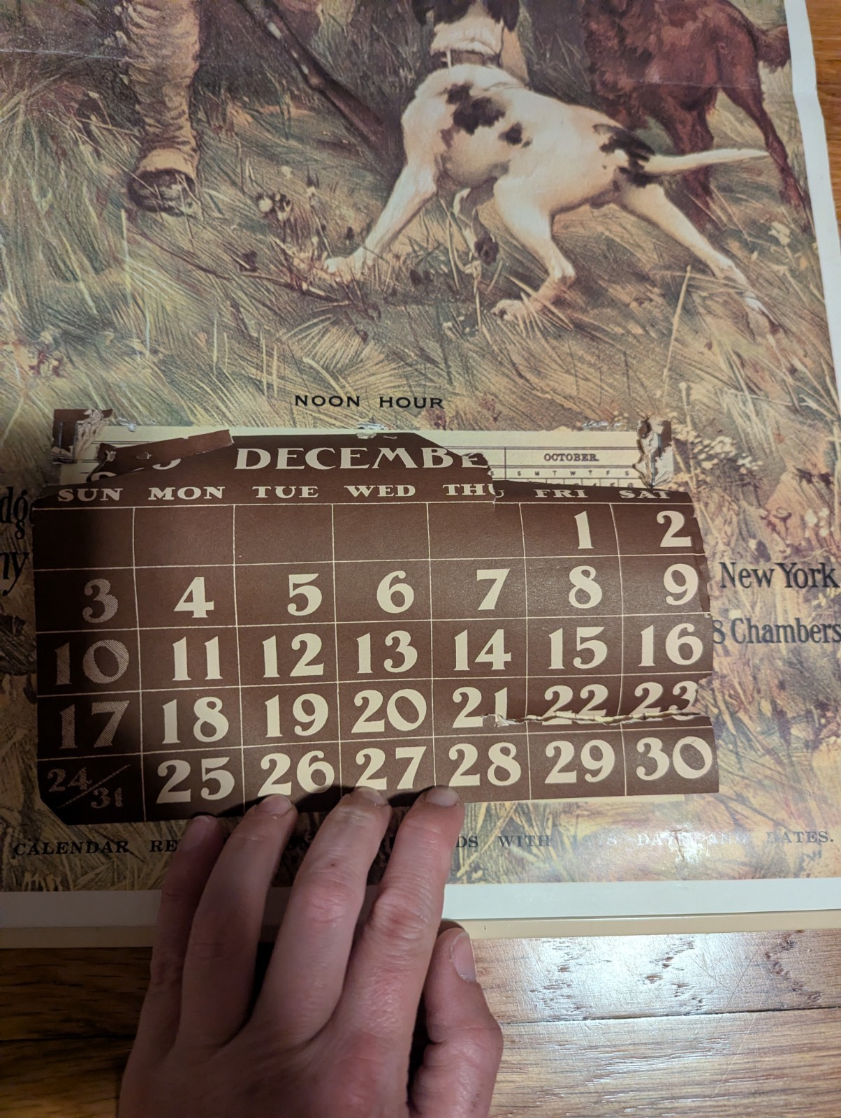 1906 Peters Cartridge Co. Calendar Reproduction In Tube