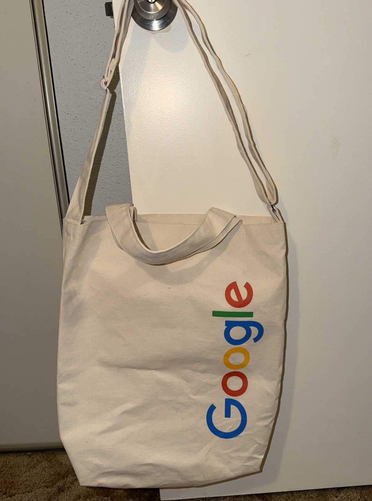 Google Logo Grace Hopper Celebration Canvas Heavy Cloth Tote Rare