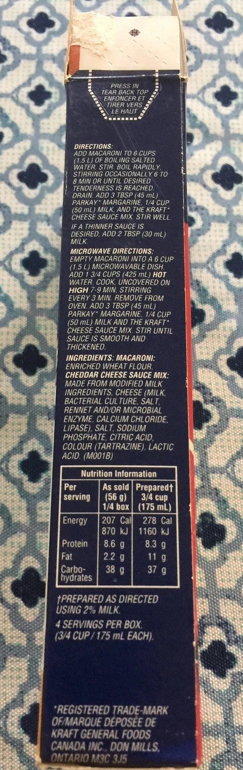 RARE NHL KIRK MCLEAN VANCOUVER CANUCKS KRAFT MACARONI & CHEESE HOCKEY CARD BOX