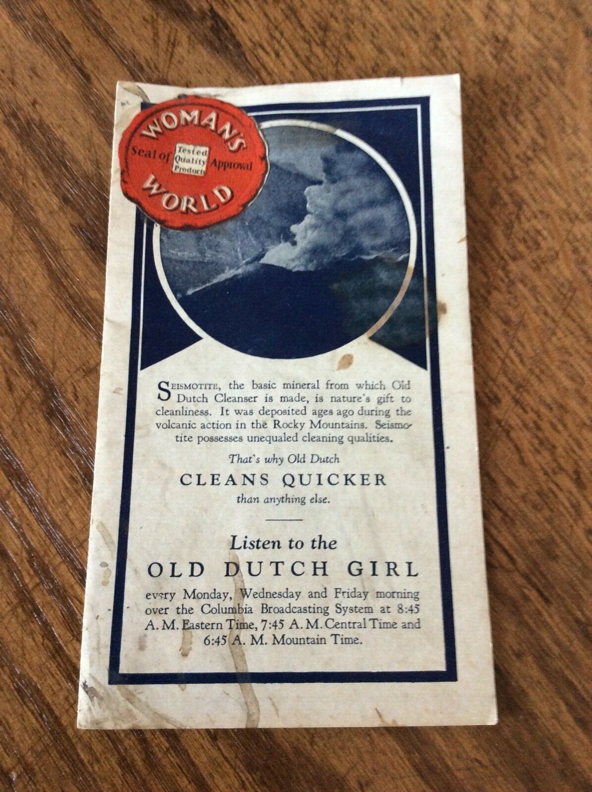 Old Dutch Cleaner Brochure Listen To The Old Dutch Girl On Radio