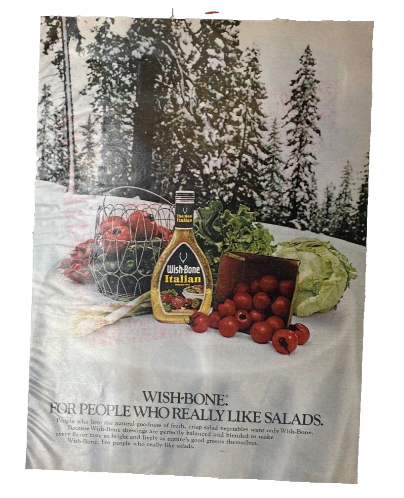Wishbone the People Who Really like Salads Better Homes & Gardens 1973 Magazine