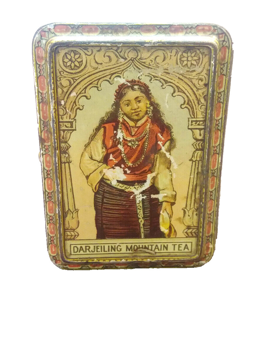 Darjeiling Mountain Tea -Sampler India Tea–Old Hinged Tin
