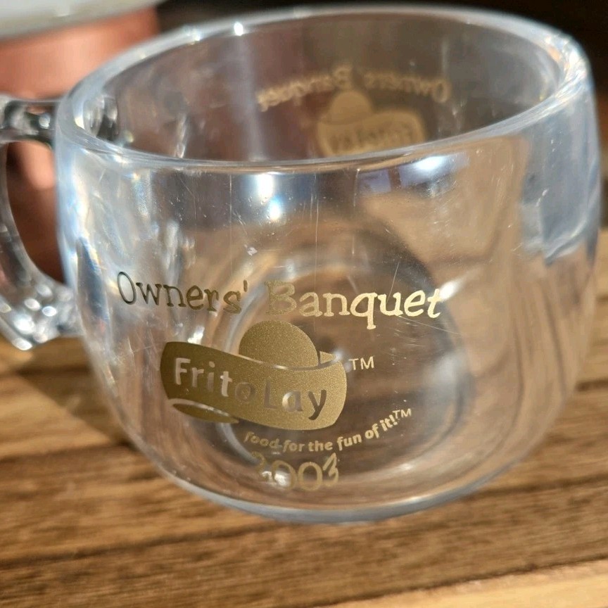 Vintage Frito Lay Owners Banquet 2003 Dbl Walled Hard Plastic Mug Cup Made USA