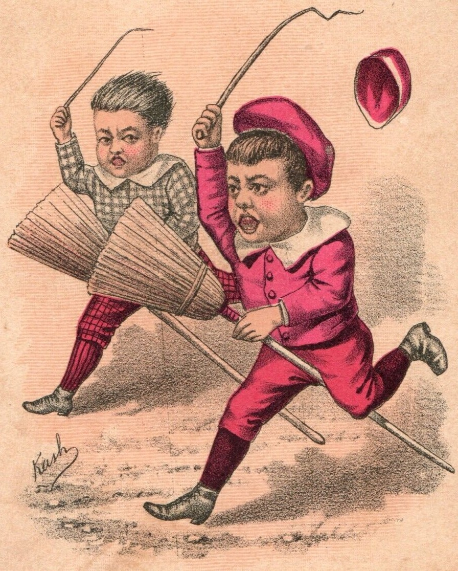 Artist Kash – After The Fair Imitating The Jockey’s Victorian Trade Card