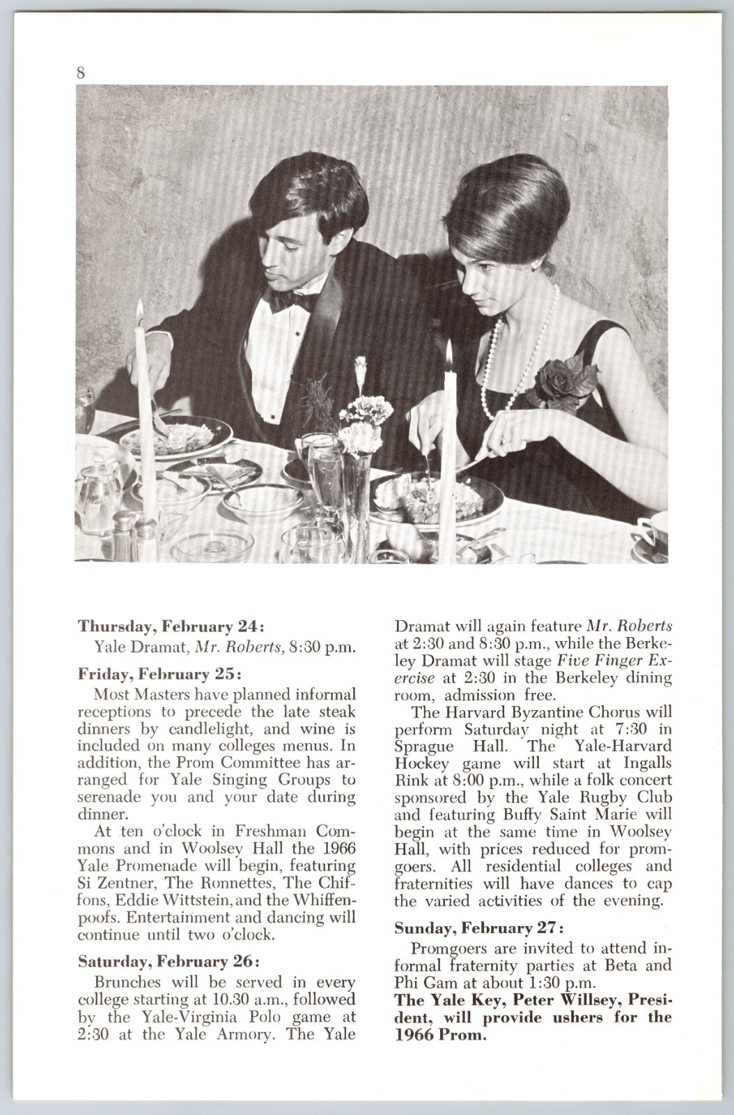 1966 Yale University, Mory’s Association, Yale Co-Op 6 x 9 Print Ad