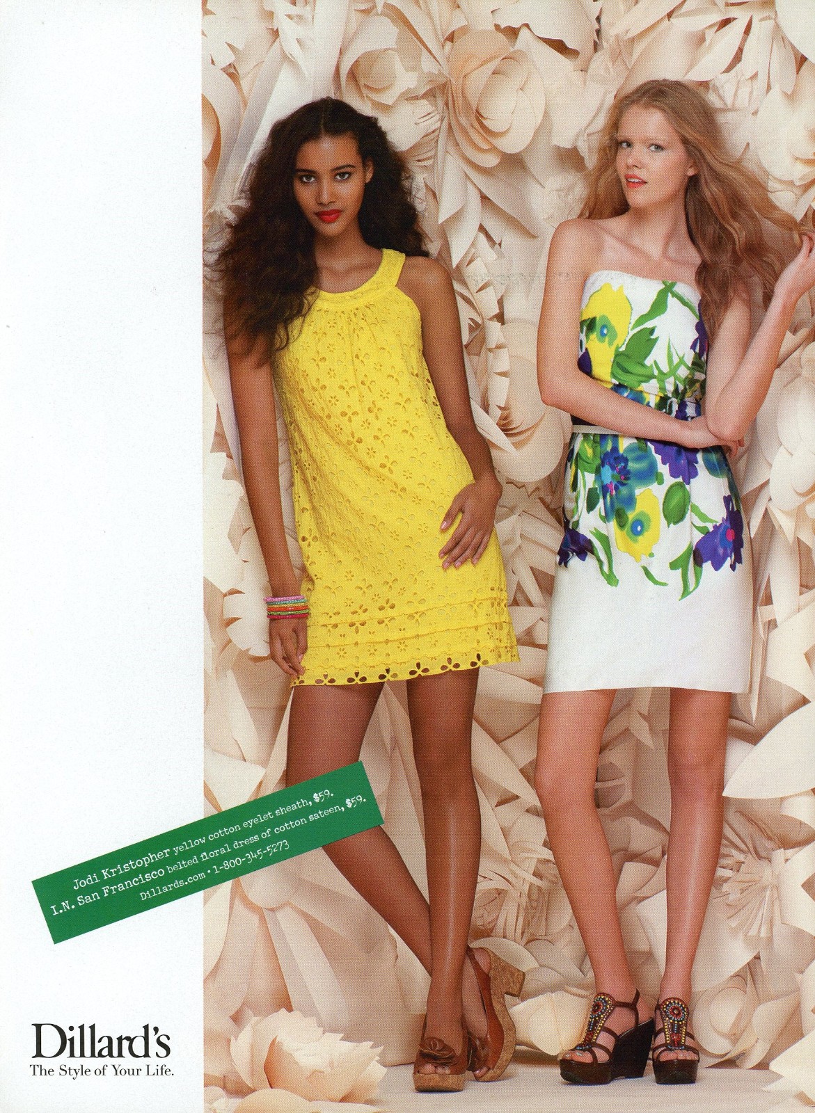 DILLARD’S Magazine Print Ad Advert # 22 PRETTY GIRLS ~ DRESSES FOOTWEAR 4PGS