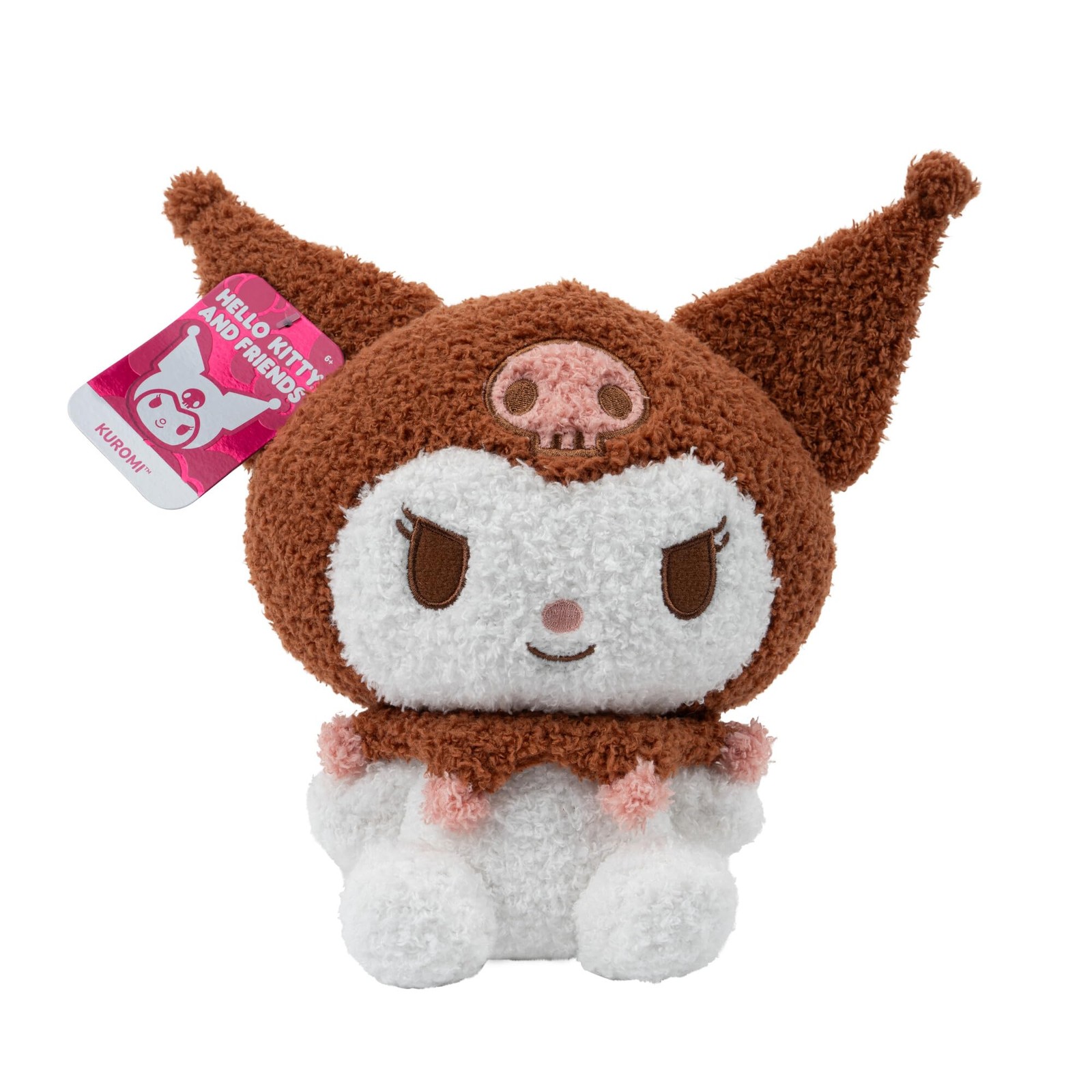 Hello Kitty & Friends 8 Inch Kuromi Soft Plush – Officially 8 Inches, Brown