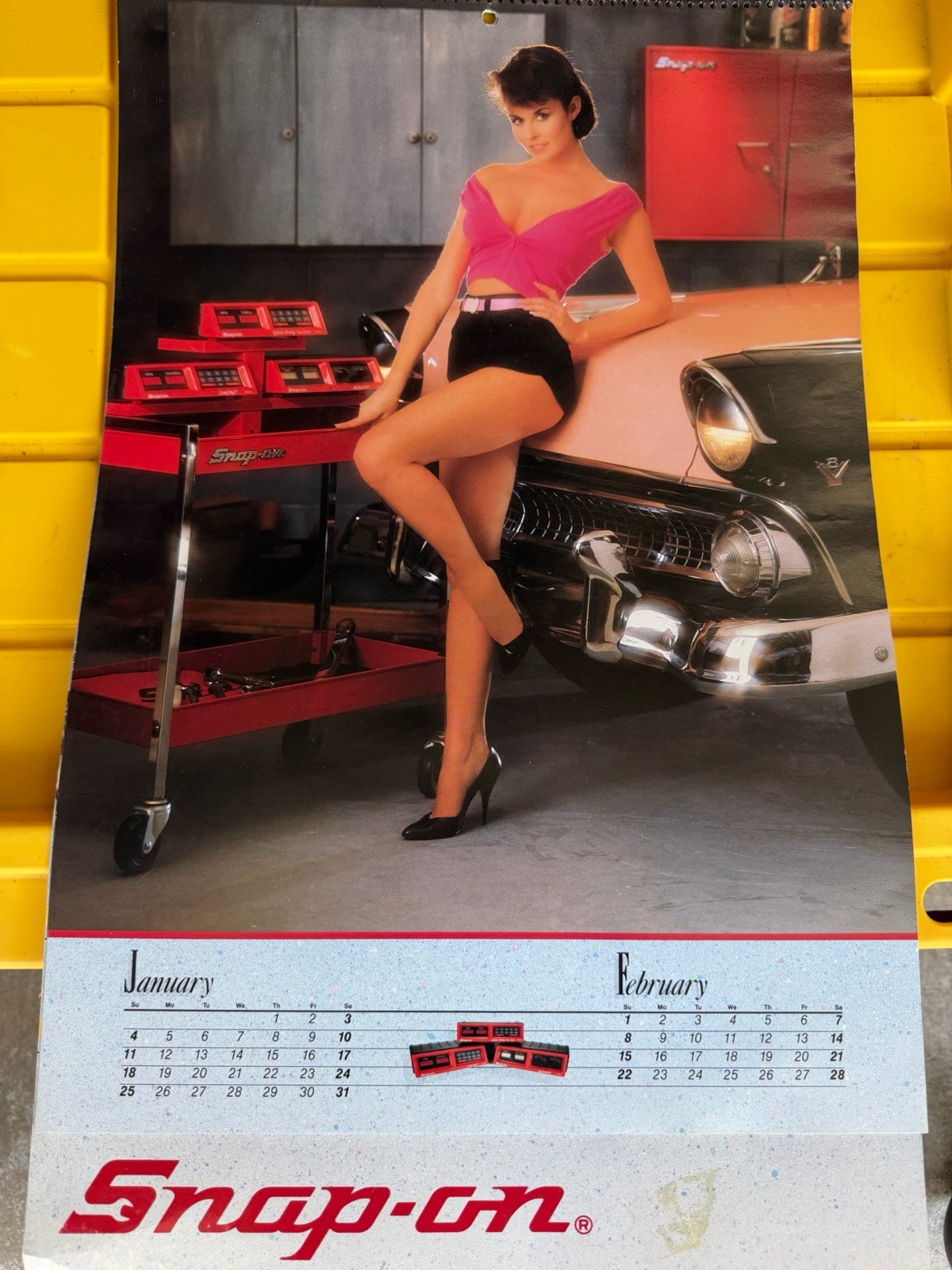 1987 SNAP-ON TOOLS Collectors Edition Pinup Girl Swimsuit Calendar Never Hung