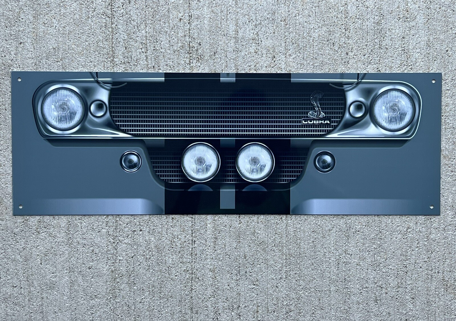 Ford Mustang Shelby Gt500 Front Face Garage Sign Man Cave 18 Inch