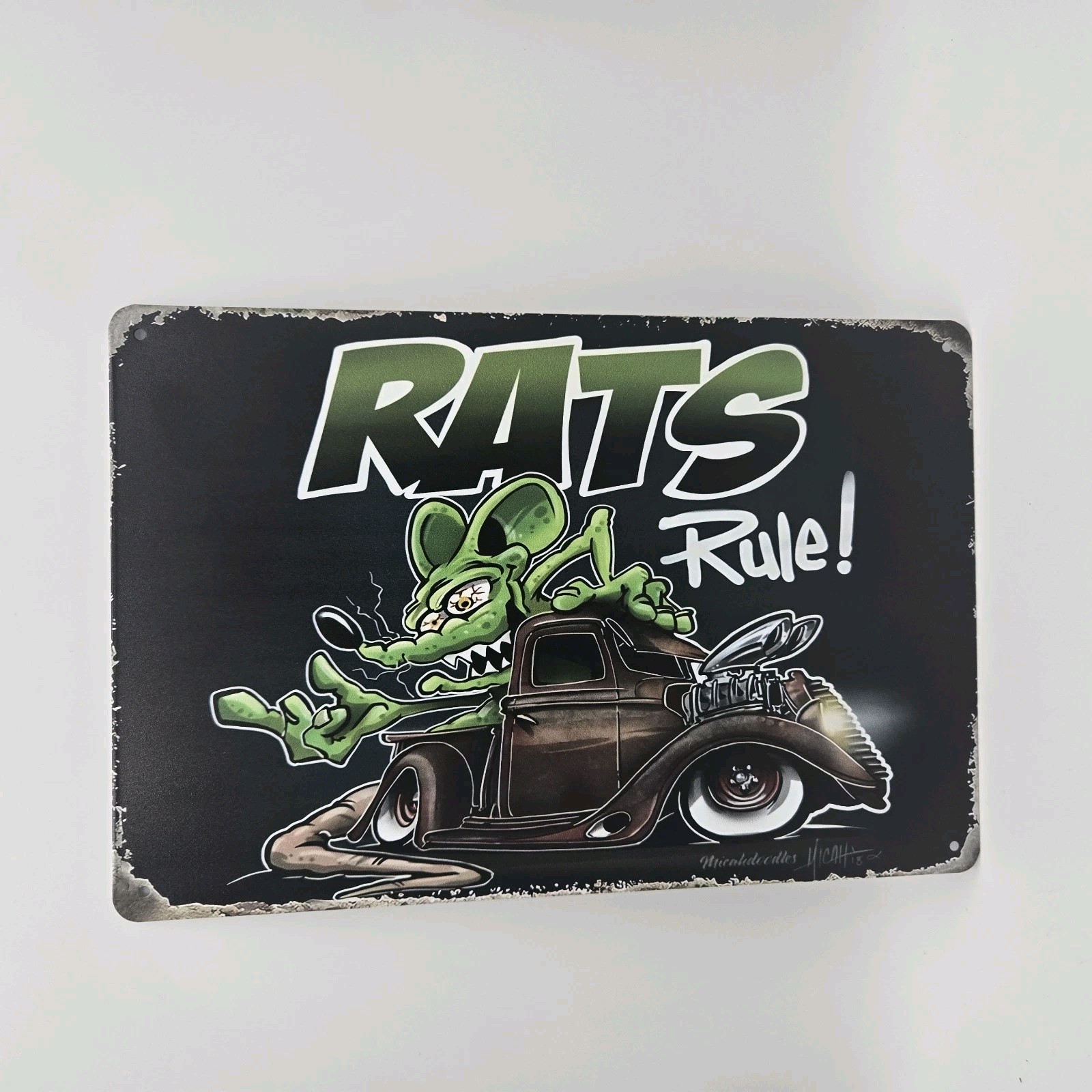 RAT FINK Tin Metal Sign