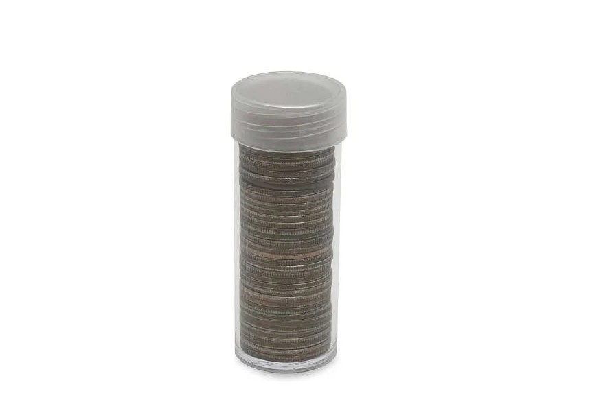 BCW Coin Holder Tube Round Clear Plastic Cent to Silver Dollar Tubes 7 Size Case