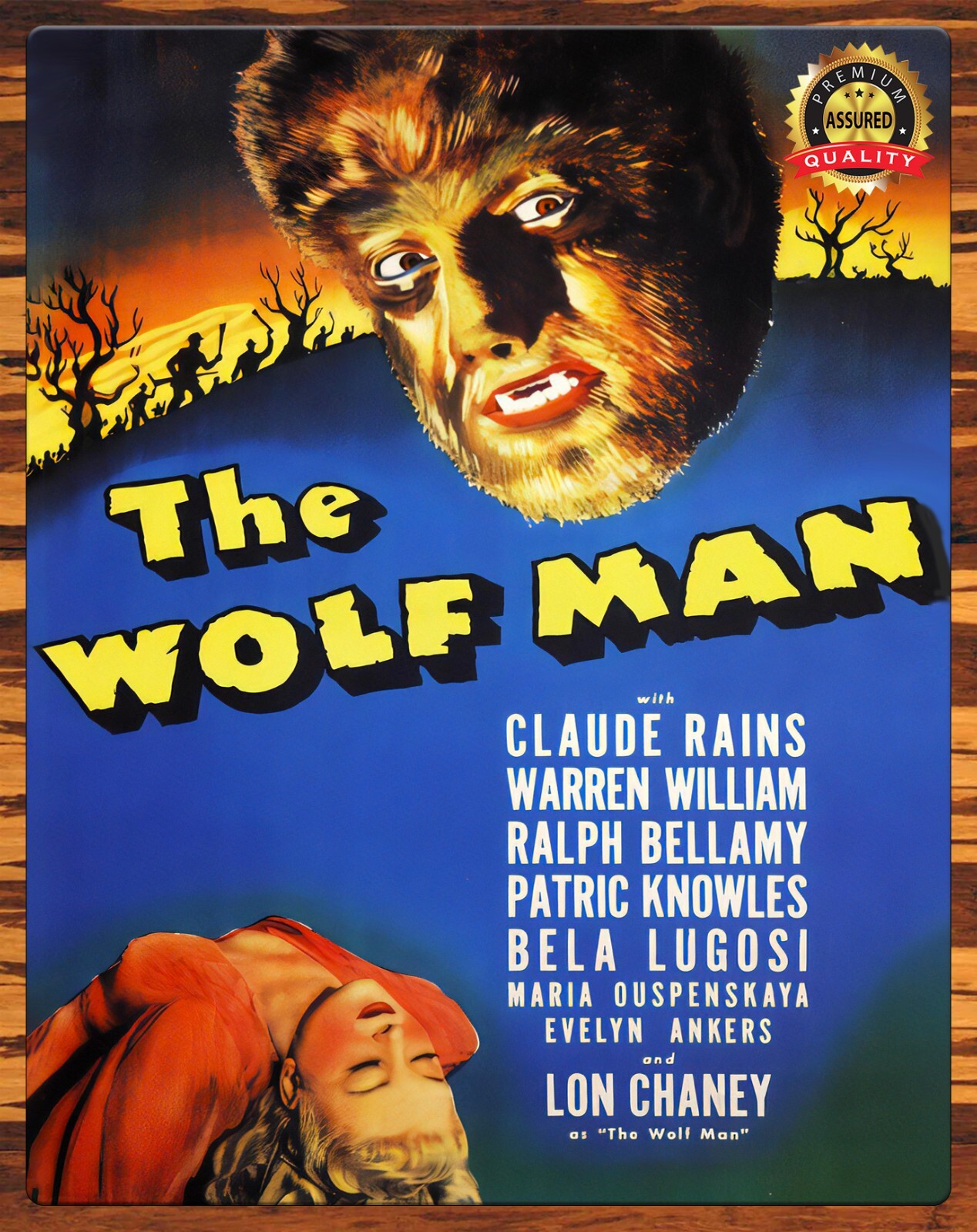 The Wolf Man – Bela Lugosi – Movie 1940s – Metal Sign 11 x 14