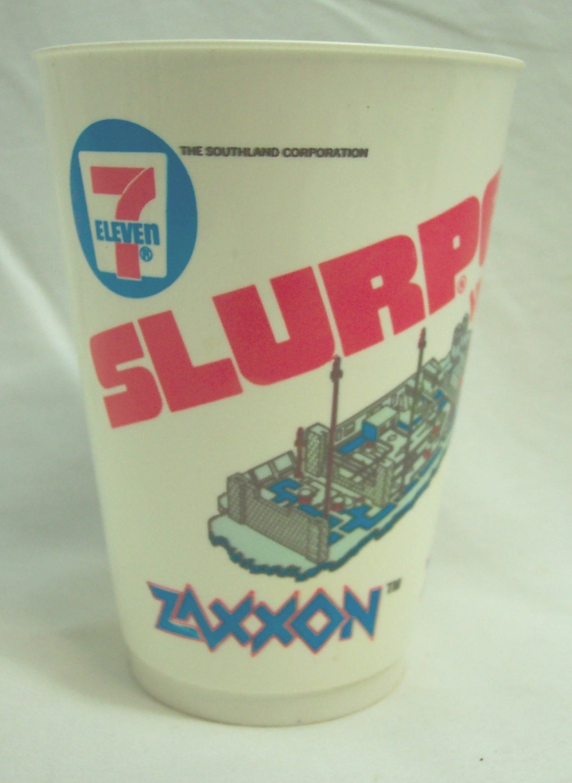 VINTAGE 1982 ZAXXON Video Game 5″ Plastic Promo Collector’s CUP Colecovision
