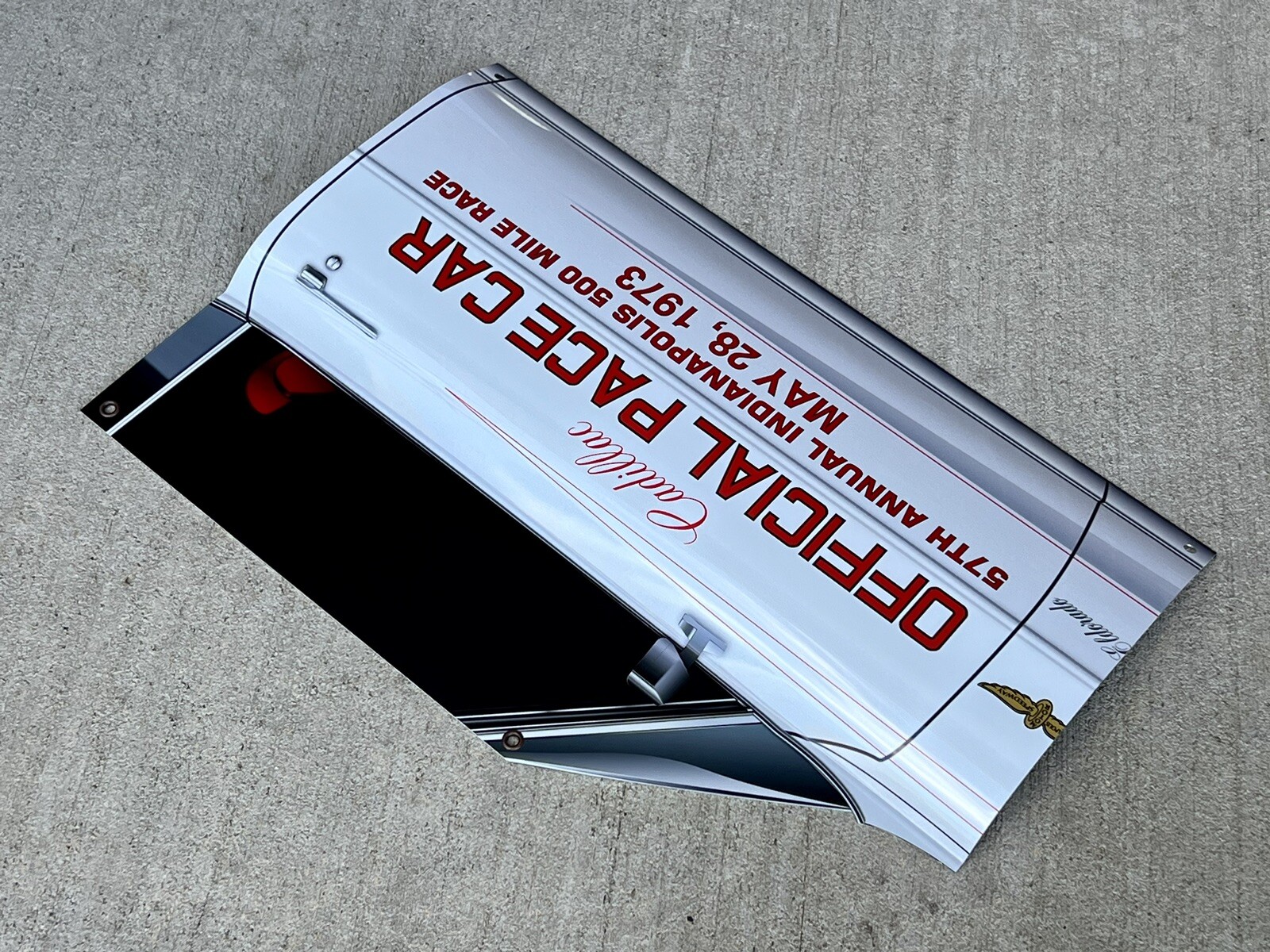 WOW! 1973 CADILLAC Eldorado Indy 500 Pace Car Door Style Sign