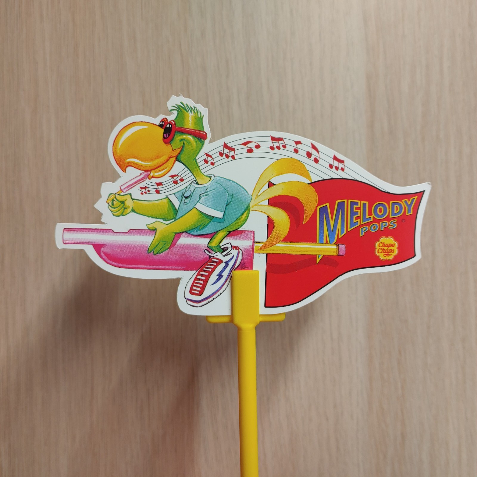 Chupa Chups Melody Pops Tin Store Display Box Empty Parrot Lollipop Whistles