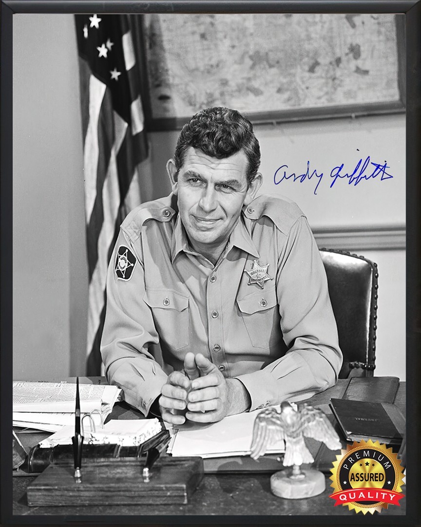 Andy Griffith – Sheriff Andy Taylor – Autograph – Reprint – Metal Sign 11 x 14