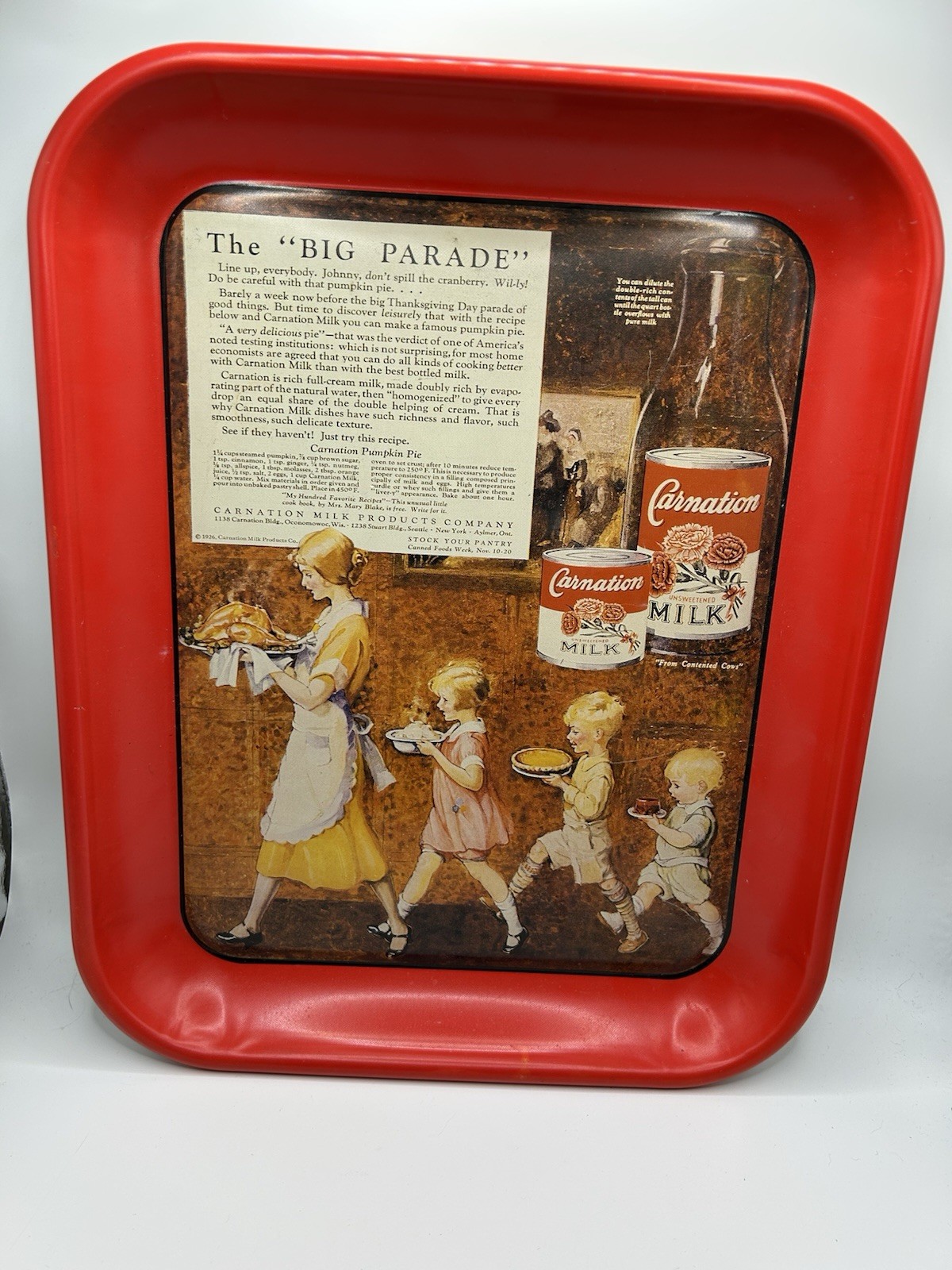Carnation Evaporated Milk Historic Tray Collection The Big Parade #3 Of 4