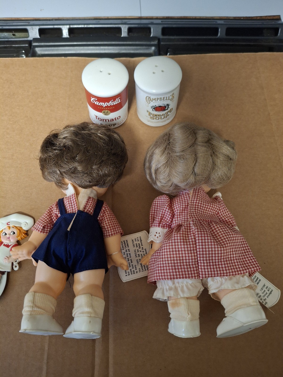VINTAGE Cambell’s Special Edition Kid Doll 1988 GIRL & BOY SET Campbell’s Soup