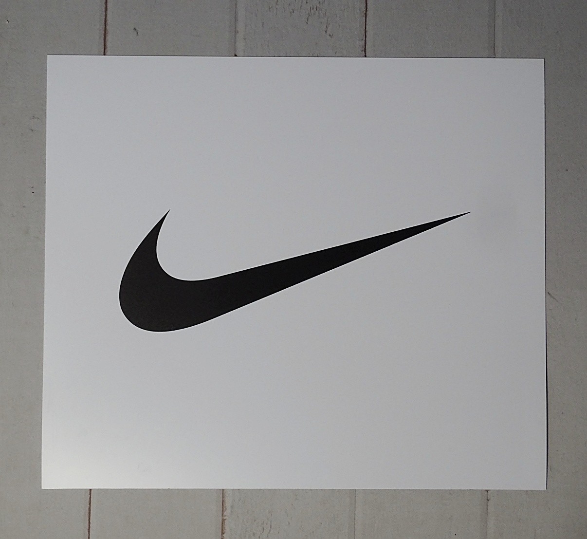 NIKE Swoosh Store Display Promo Marquee Sign 19″ X 17″