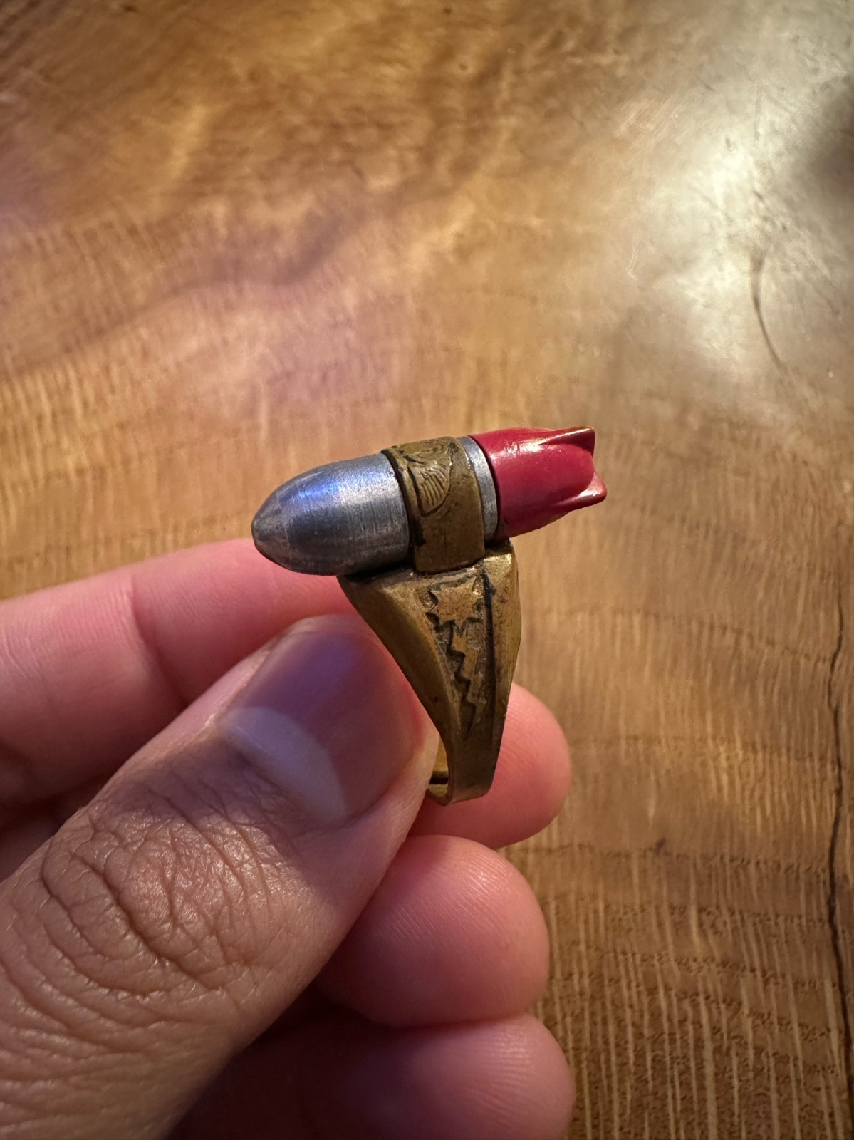 Vintage 1947 Lone Ranger Atomic Bomb Adjustable Ring Kix Cereal