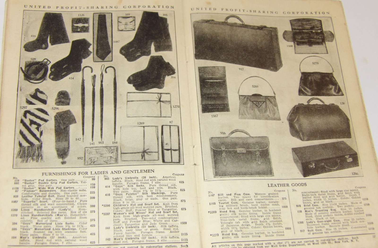 VINTAGE 1926 COUPON REDEMPTION CATALOG! TOYS/WATCHES/CLOCKS/PIPES/JEWELRY &MORE!