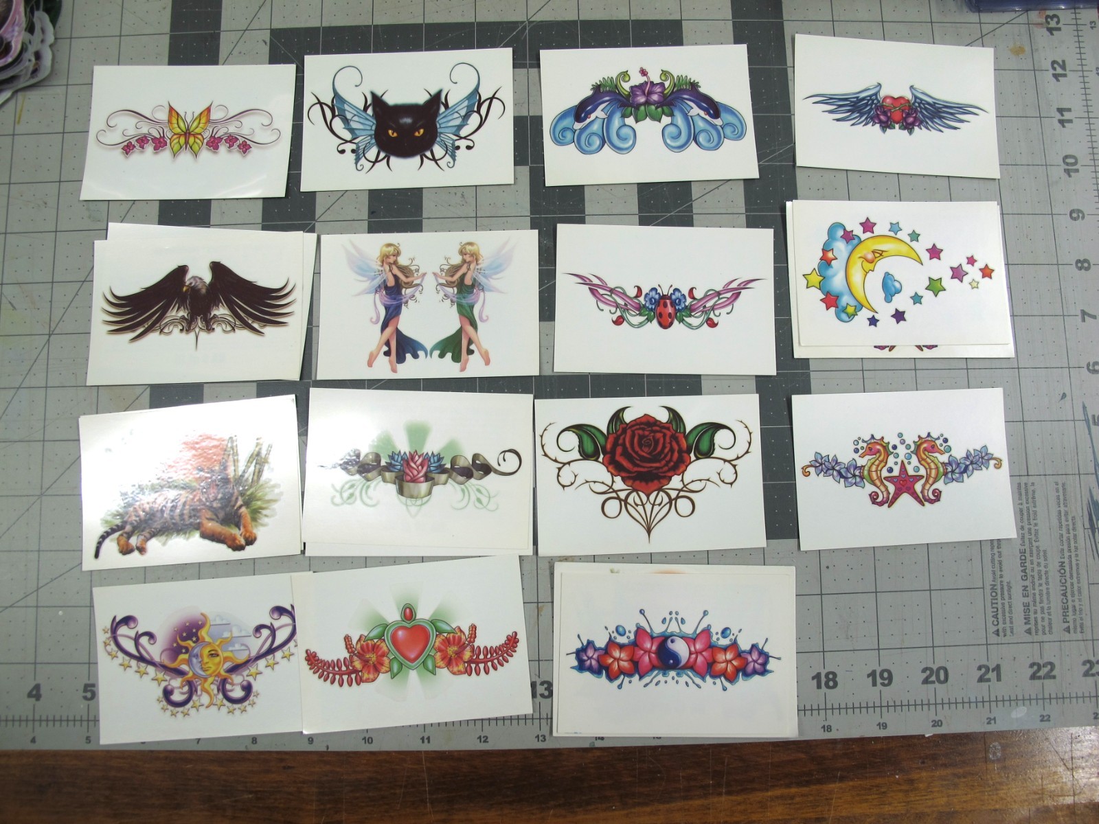 vtg 2007 vending sticker lot of 18 temproary tattoos IBS Studios