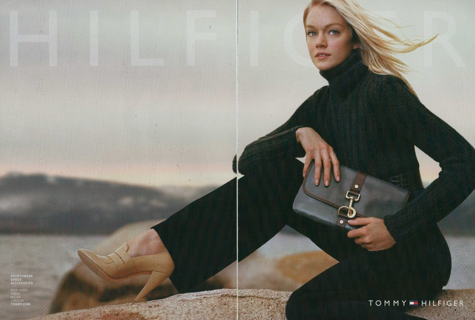TOMMY HILFIGER Footwear Magazine Print Ad Advert long legs high heels shoes 2008