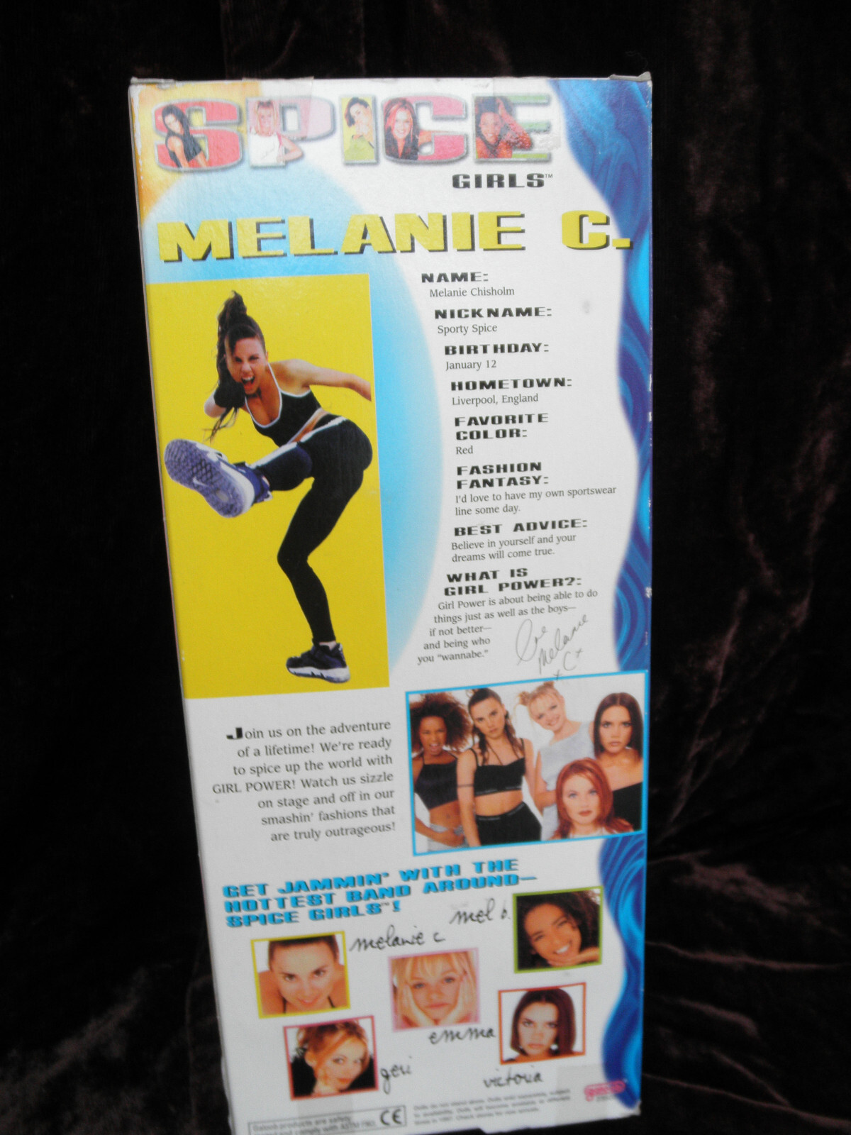 NEW 1997 VINTAGE, by GALOOB TOYS, SPICE GIRLS DOLL “MELANIE C.” GIRL POWER.