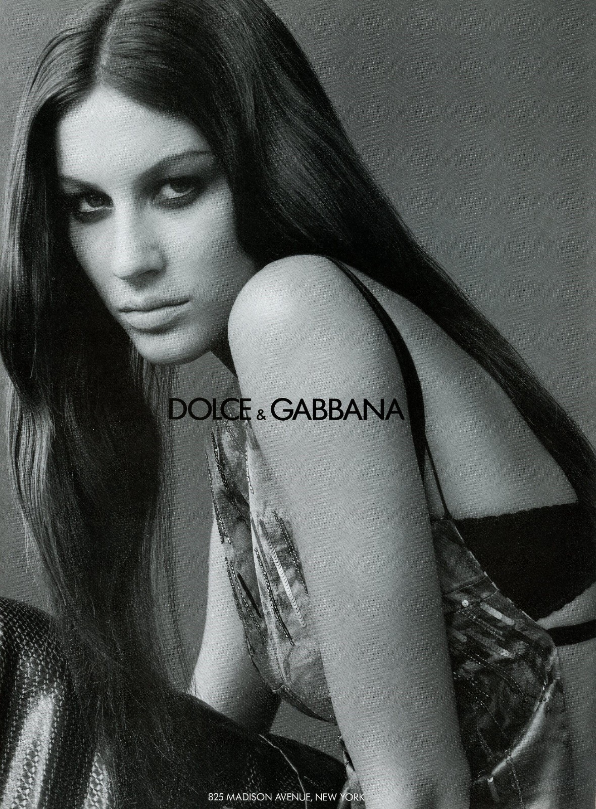 DOLCE & GABBANA magazine AD 055 OOP 1999 GISELE BUNDCHEN Frankie Rayder ~ 2 PGS