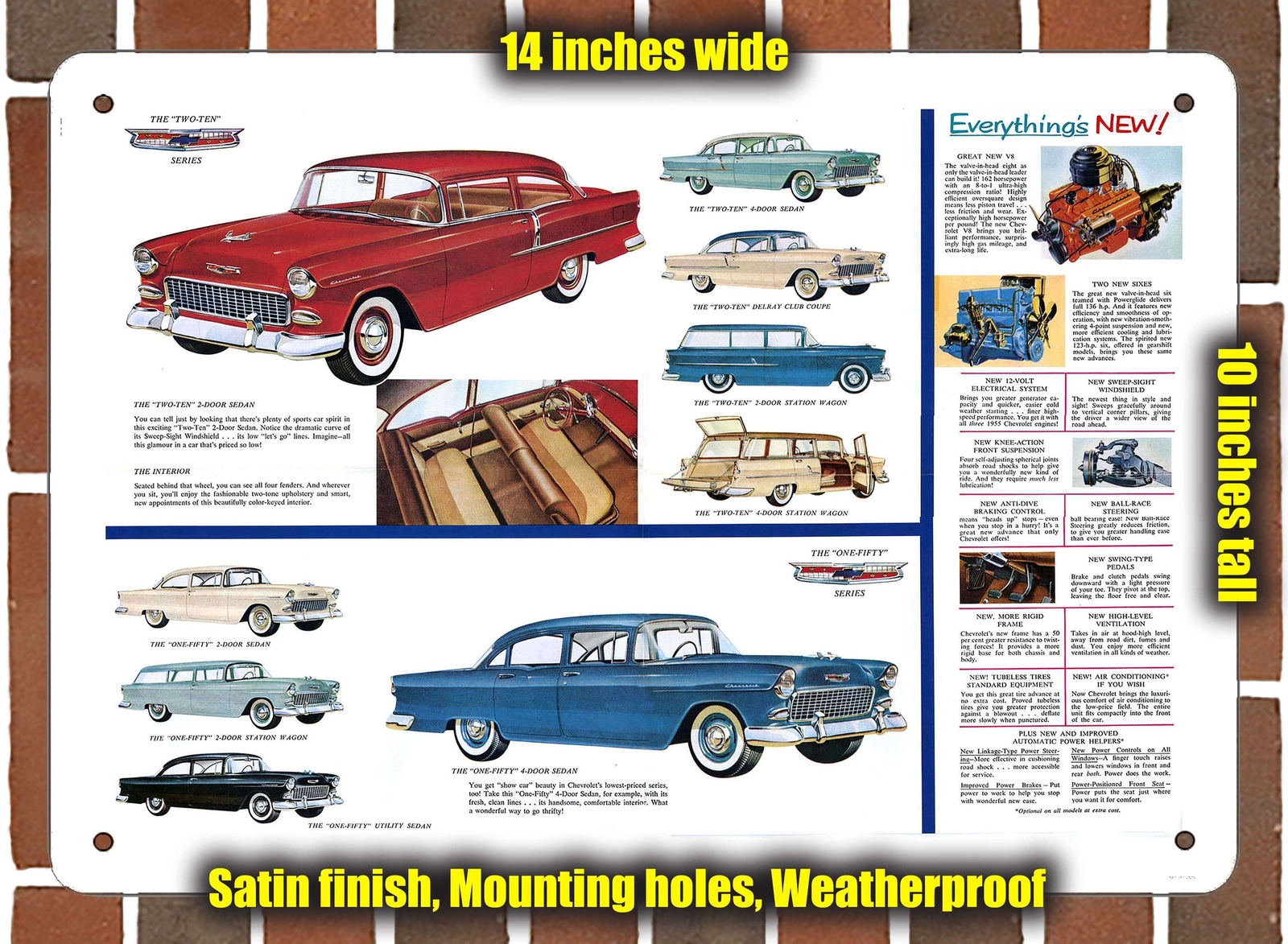 METAL SIGN – 1955 Chevrolet (Sign Variant #3)