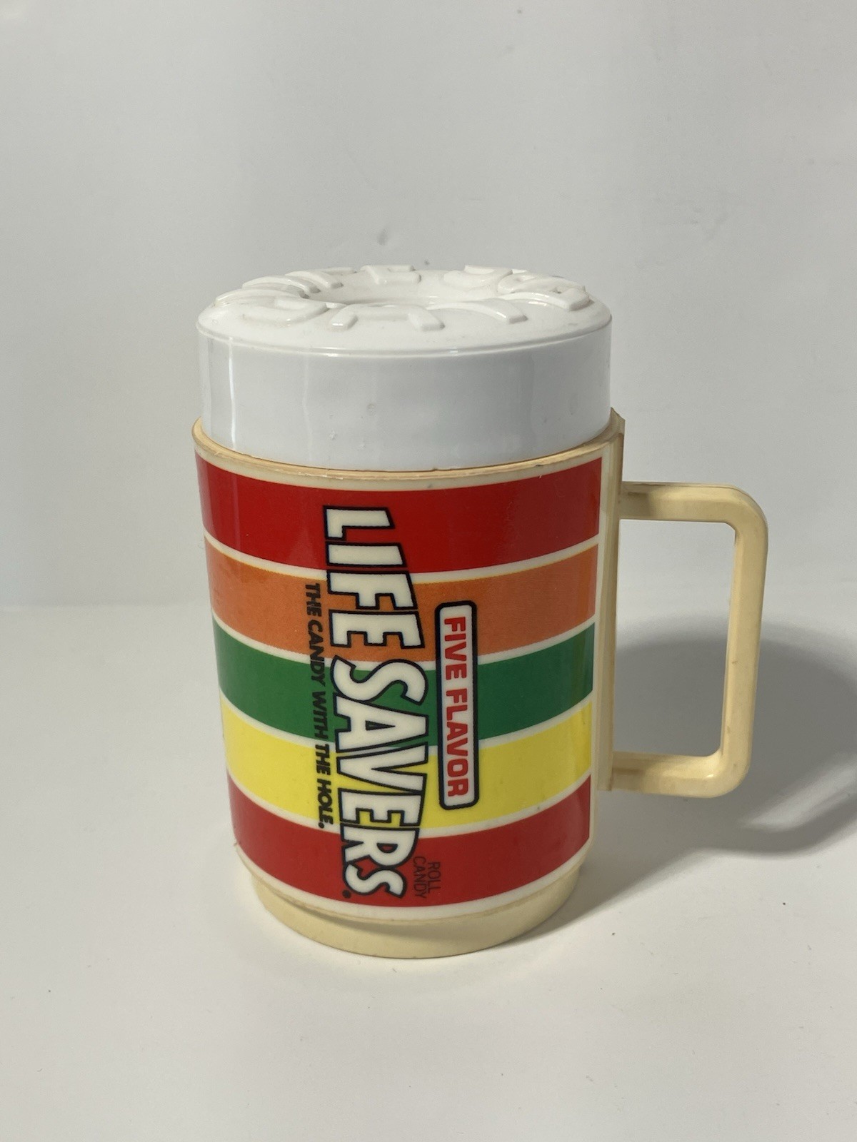 Life Savers Candy vintage Deka Plastic Lid Mug Sippy Cup Collectible USA