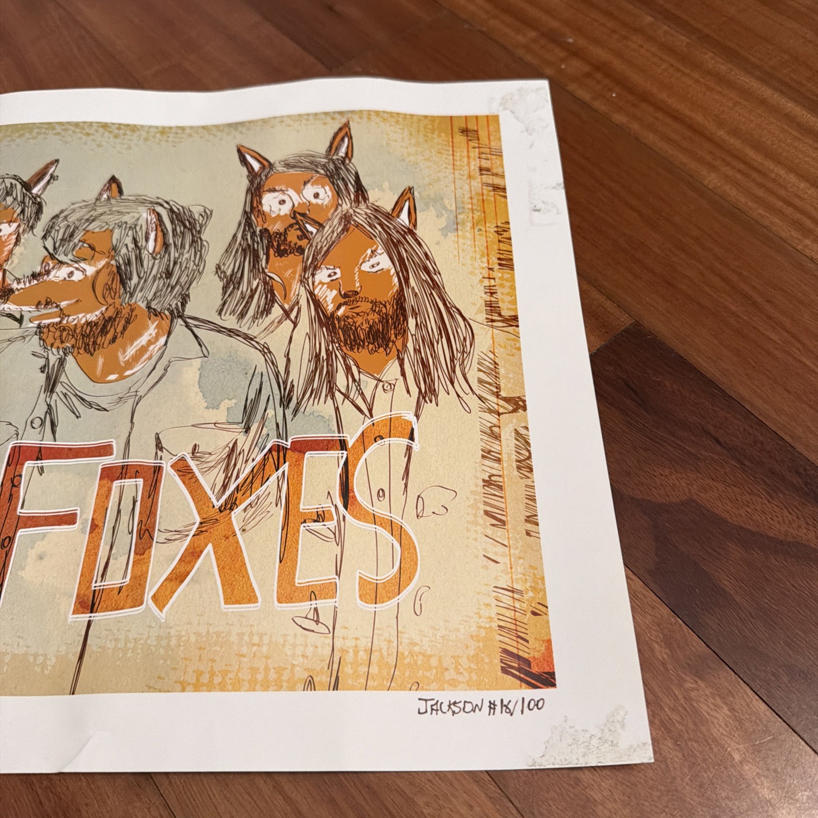 Fleet Foxes Limited Edition Band Poster Jackson #16/100 19” x 13”