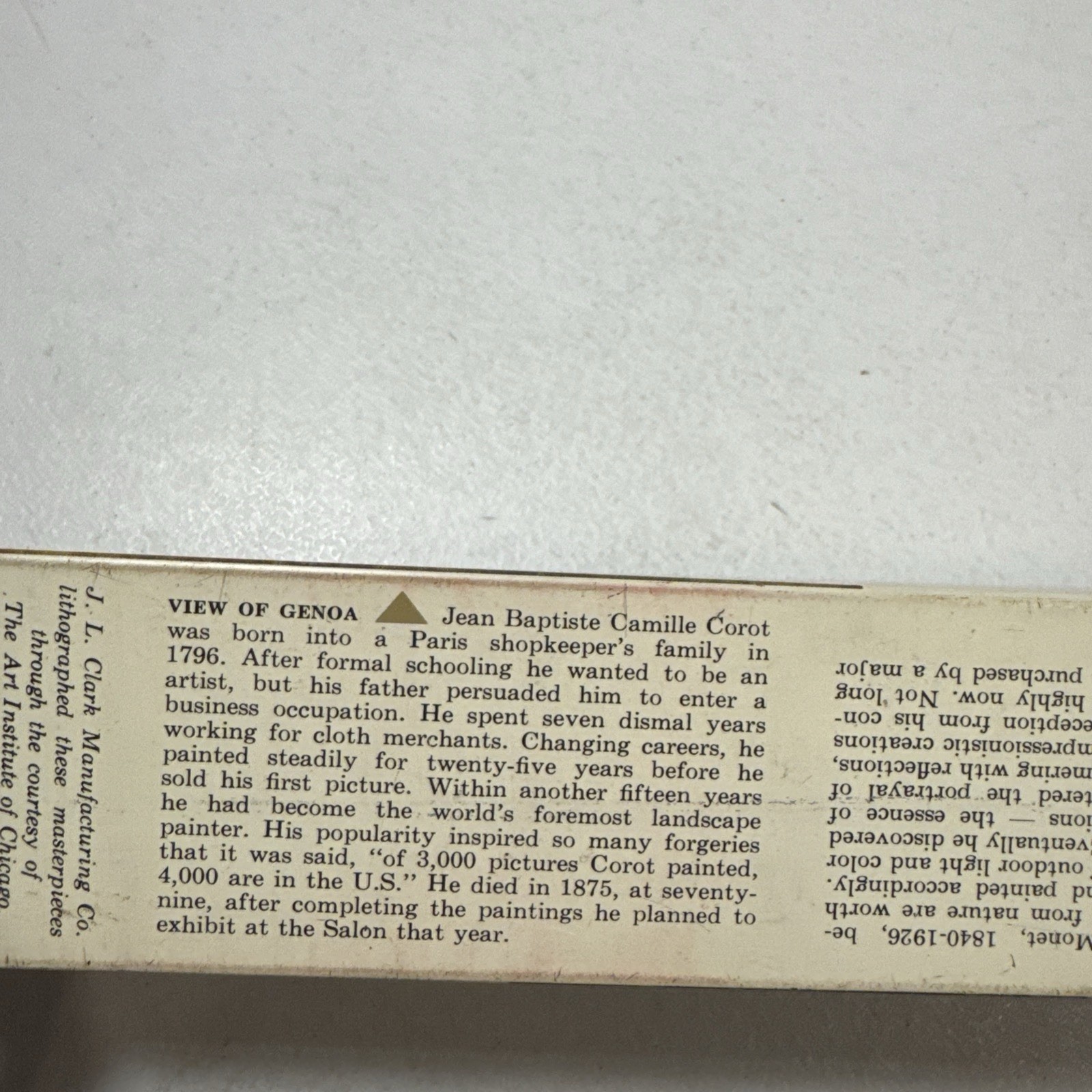 J. L. Clark Manufacturing Co. Rockford, Illinois Metal Two Sided 1971 Calendar