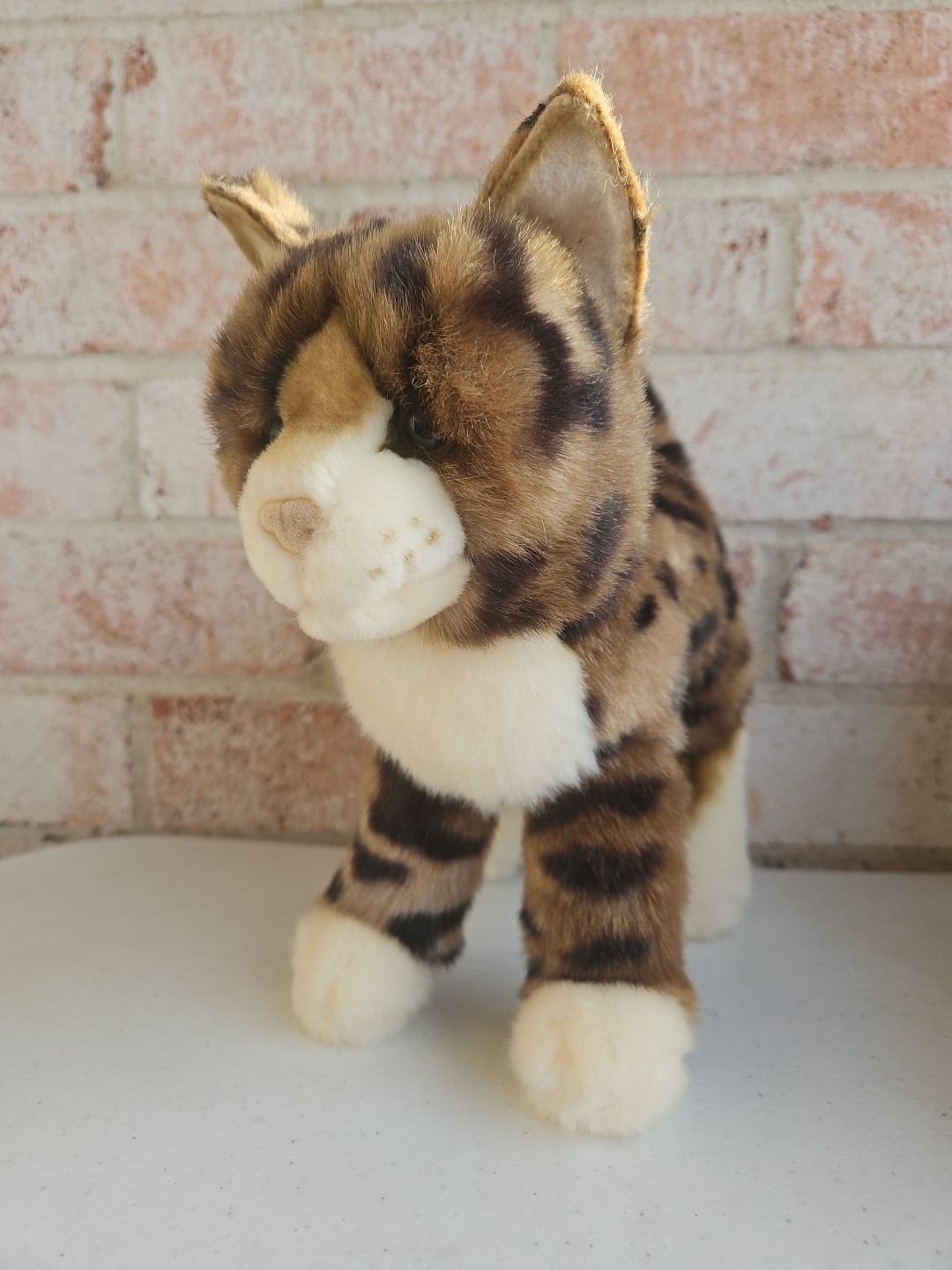 Bass Pro Shops Bengal Tiger Cat Plush Stuffed Animal Douglas Brown Spots 10″