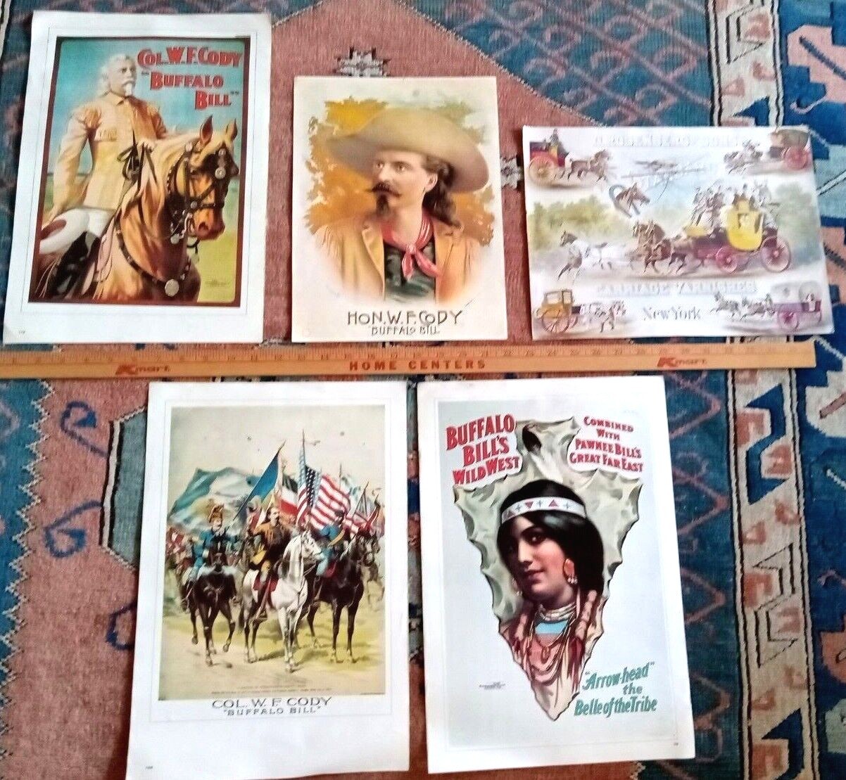 5 -1899 Buffalo Bill’s Wild West Congress Rough Riders Wild West Posters – 16×11