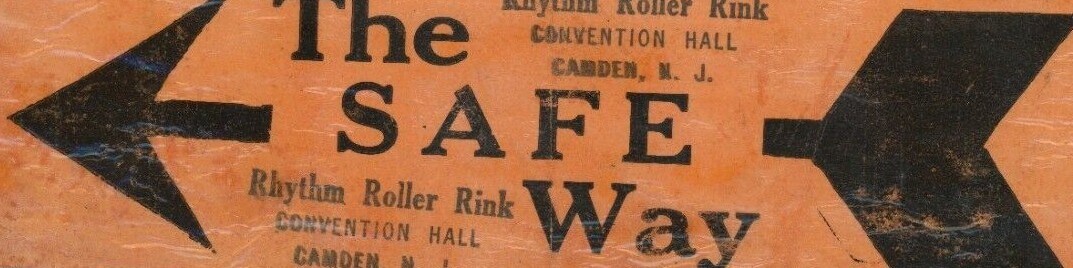 1930’s-50’s Rhythm Roller Rinks Camden N.J. Skating Rink Label Vintage B6