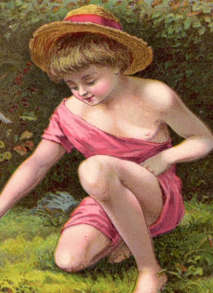 1885 Niagara Gloss Starch Child & Butterfly F142