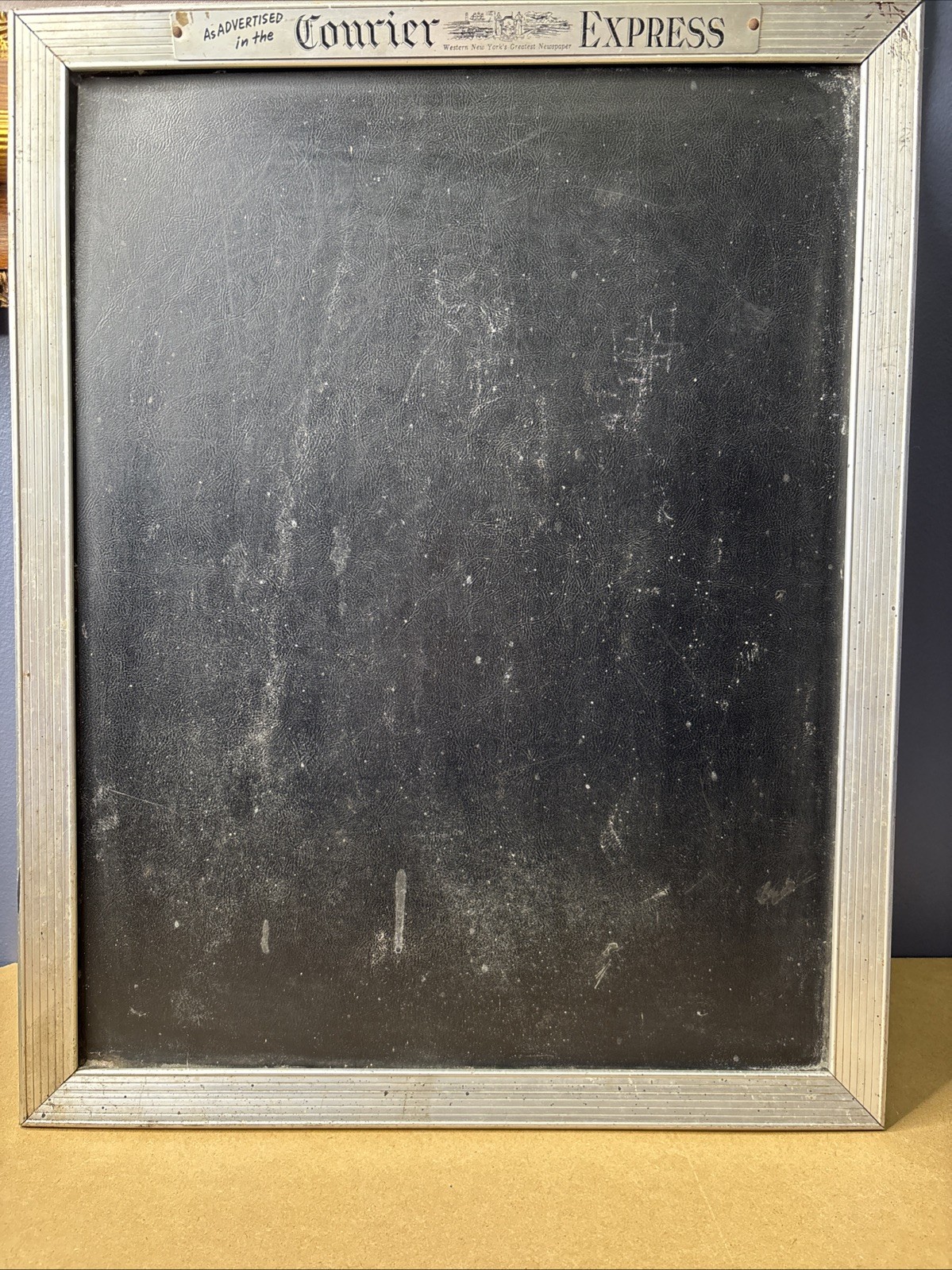 Vintage Original RARE Courier Express Buffalo NY Newspaper Chalk Board Sign