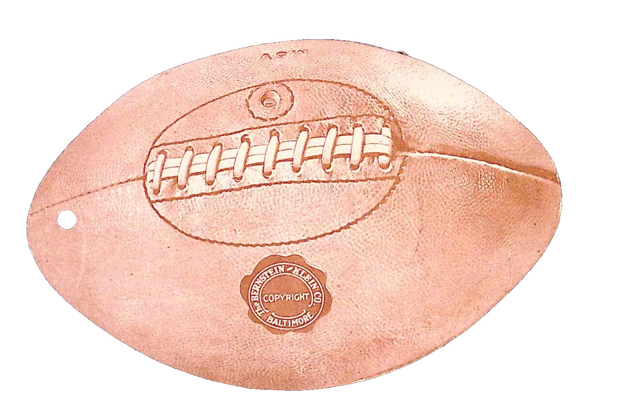 1920’s Bernstein & Klein Baltimore Maryland Football Hang Tag 4.25 x 6.75″