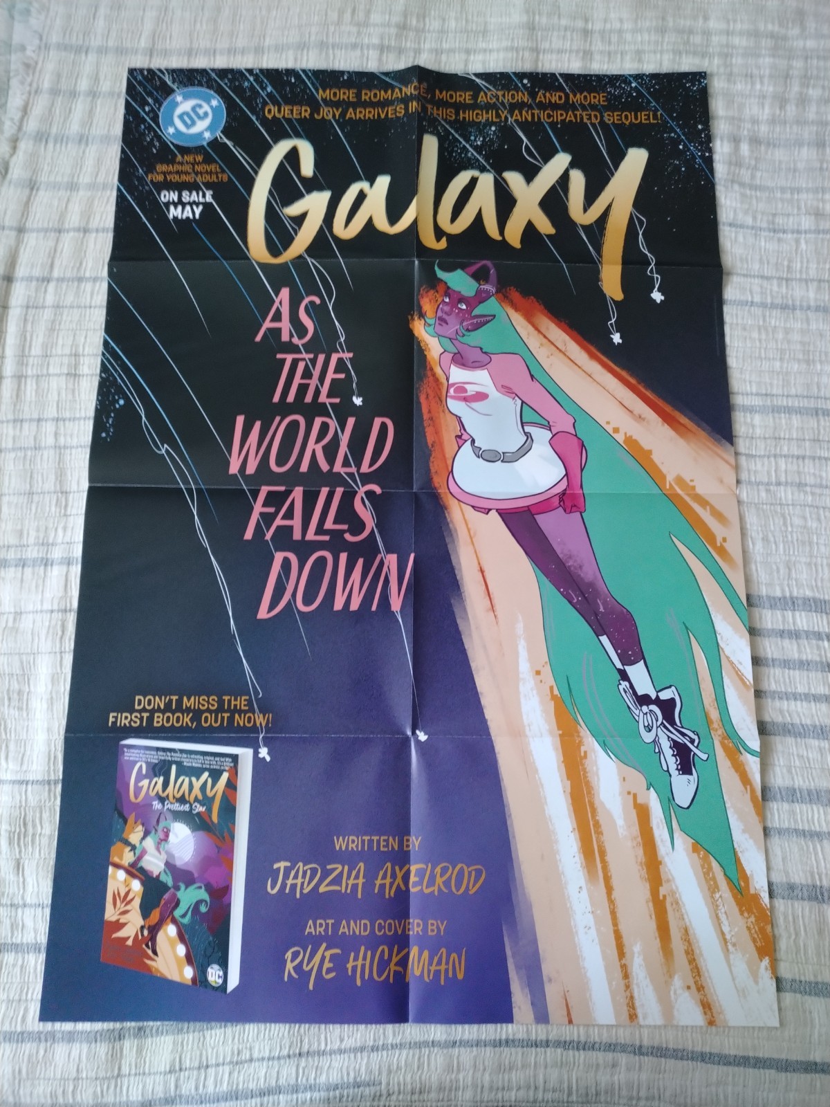 DC Galaxy As The World Falls Down Folded Promo Poster 24″x36″