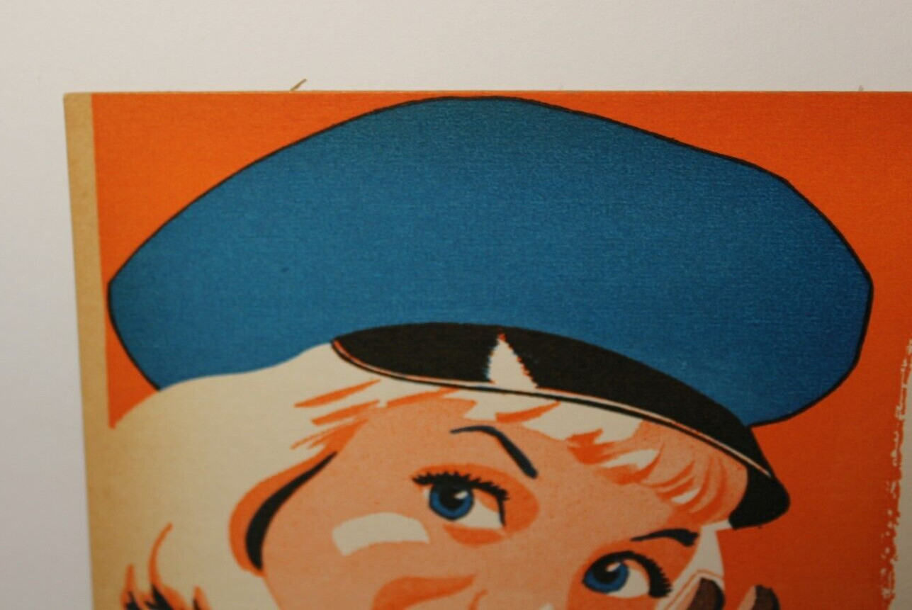 1950s Old Vintage Dutch Boy Paint Advertising Sign Chicago Illinois Phone 6-3601