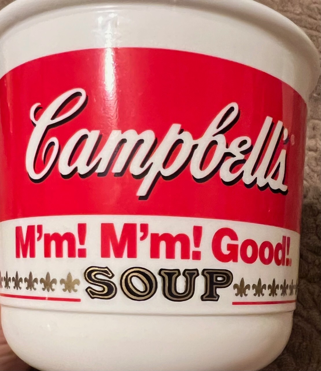 Vintage 1992 Anchor Hocking Campbell’s Soup Mug Cup “M’m! M’m! Good!”
