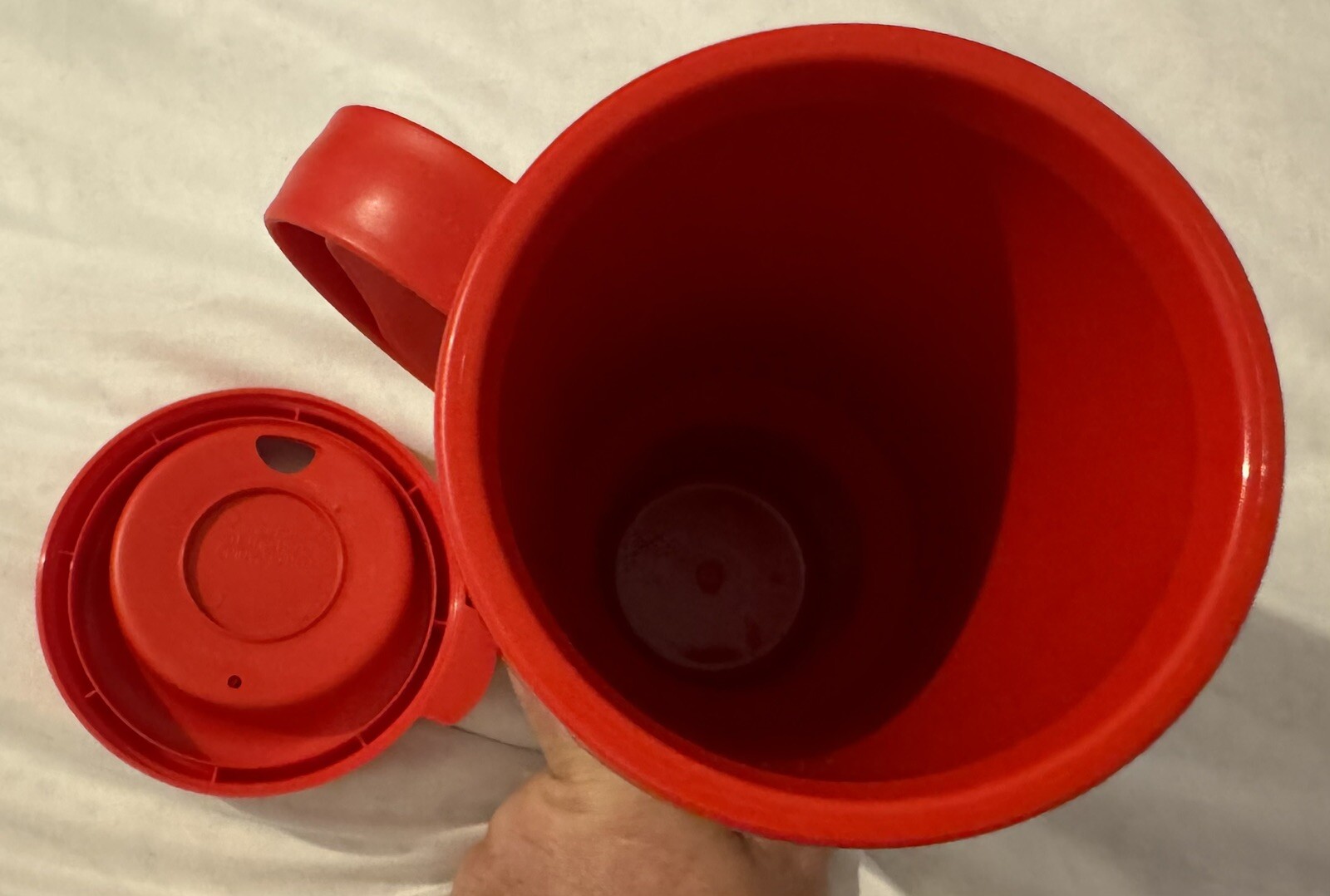 Coca-Cola 100th Anniversary Since 1907 Thermo-Serv 34oz Travel Mug w/Lid 9”
